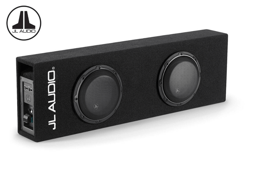 JL Audio ACP108LG-W3v3 Dual 8" MicroSub+ Active Subwoofer with Built-In 500W Amplifier