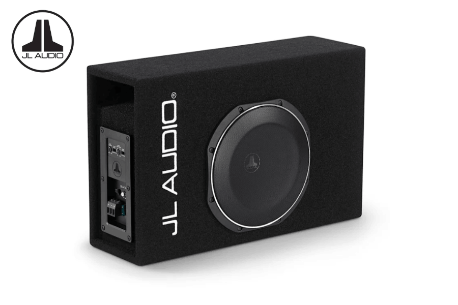 JL Audio ACP110LG-TW1 10" MicroSub+ Active Ported Enclosed Subwoofer with Built-In 400W Amplifier