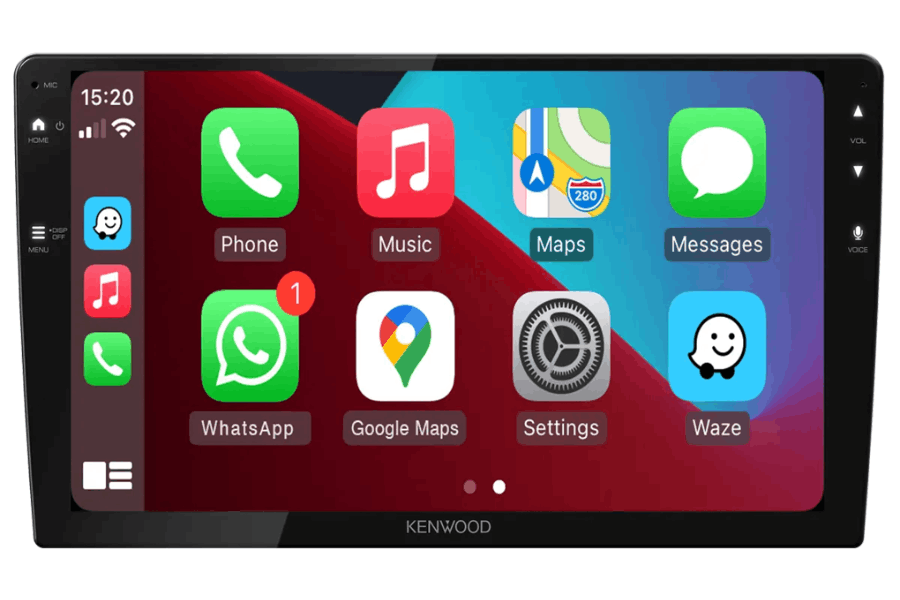 Kenwood DMX80AXS 9" car stereo head unit with wireless Apple Carplay, Android Auto, Bluetooth