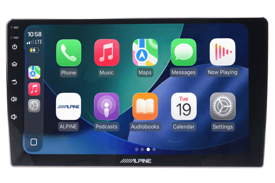 Alpine INE-AX809 9" car stereo with wireless Apple Carplay, Android Auto, Bluetooth, DSP processor