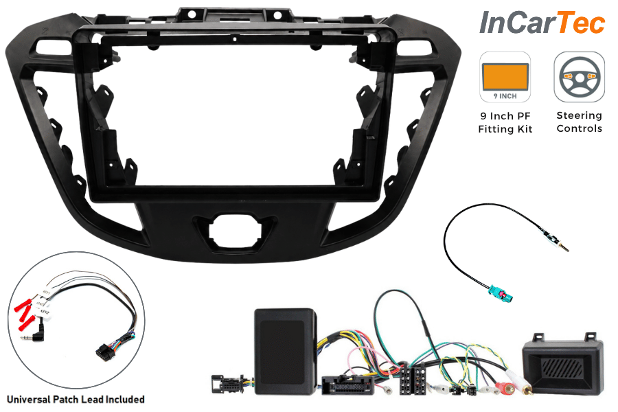 Ford Transit Custom Trend Euro 5 (12-16) Double DIN car stereo fitting kit (WITH DISPLAY)