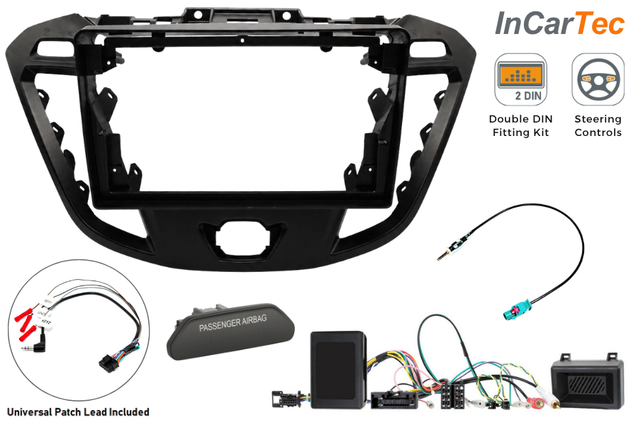 Ford Transit Custom Limited/Sport (2012-2016) 9 Inch Stereo Kit With Airbag Light