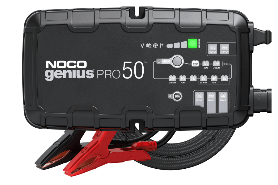 NOCO GENIUSPRO50 50A 6V 12V & 24V Smart Battery Charger & Maintainer