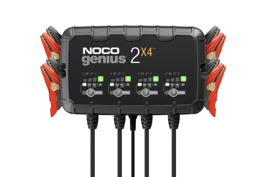 NOCO GENIUS2X4 8A 4-Bank 6V/12V Smart Battery Charger
