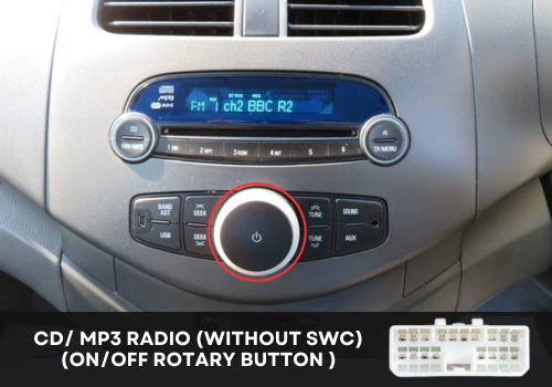 CHEV-SPA-03- Radio Without SWC (On/Off Button)