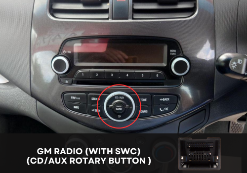CHEV-SPA-06- Radio With SWC (CD-AUX Button)