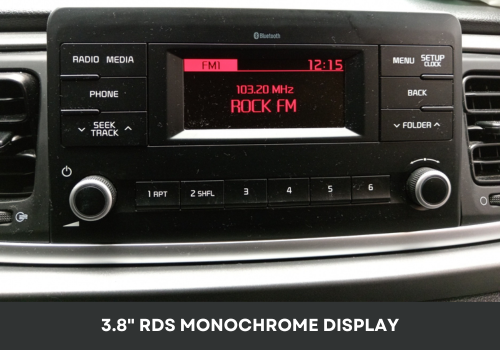 KIA-RIO-07- 3.8" Monochrome Display