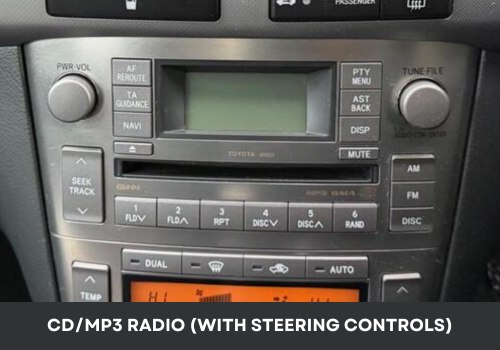 TOY-AVE-02- CD/ MP3 Radio (With SWC)