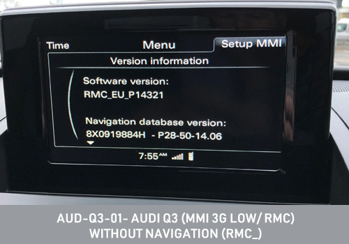 AUD-Q3-01- AUDI Q3 (MMI 3G LOW/ RMC)