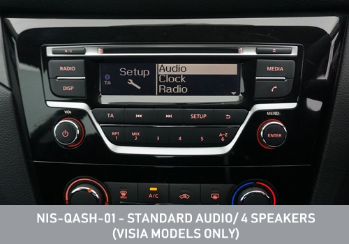 Nissan Qashqai 2nd Gen (J11) Original radio options InCarTec