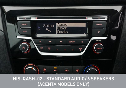 NIS-QASH-08 - Standard Audio (ACENTA MODELS ONLY)
