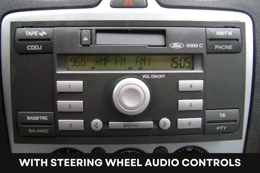 Ford 5000C Cassette Radio (With SWC)